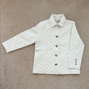 Chico's Quilted Off-White Puffer Jacket
